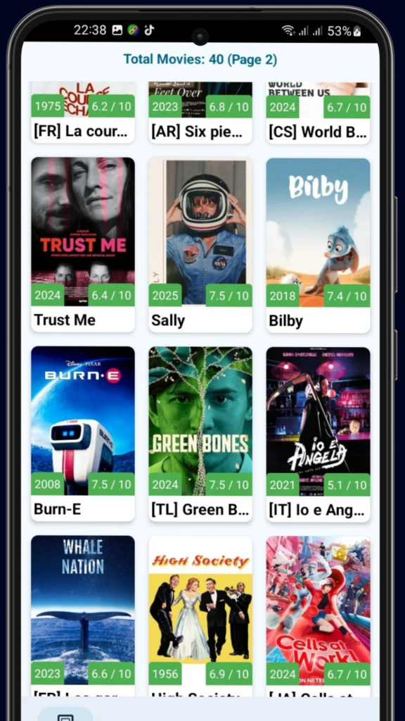 StreamoreLinks Mobile Search